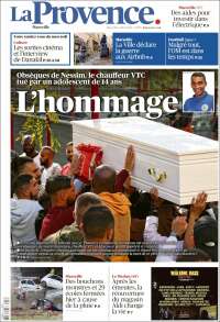 Portada de La Provence (Francia)