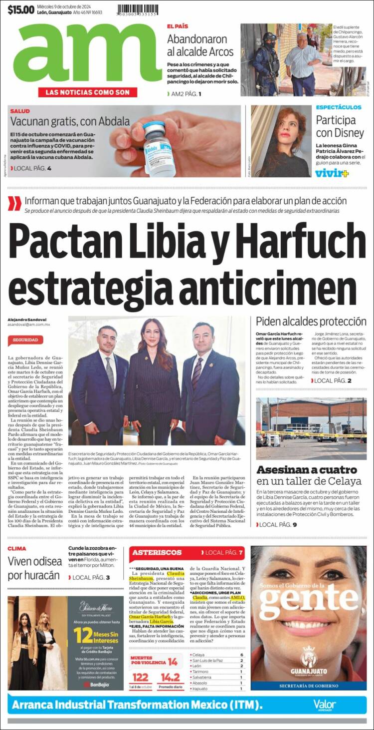 Portada de Al Día A.M. (México)