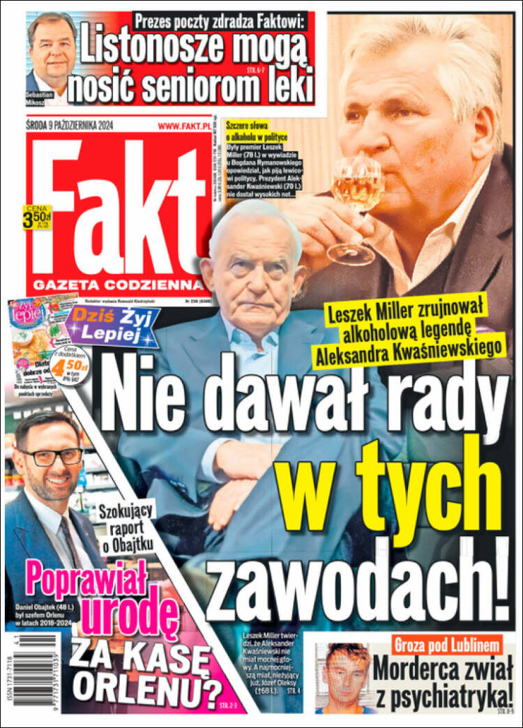 Portada de Fakt (Polonia)