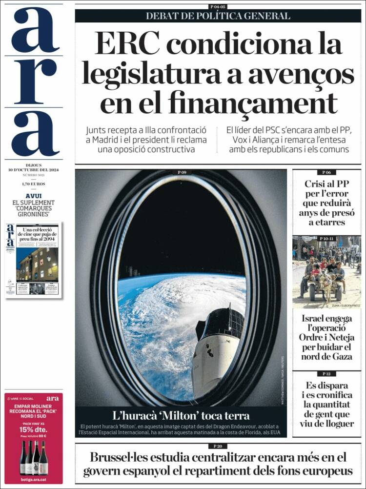 Portada de Ara (Spain)