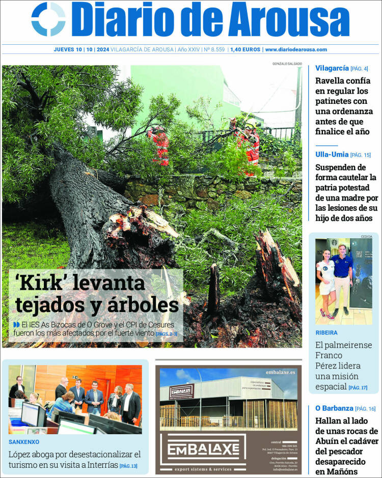 Portada de Diario de Arousa (Spain)