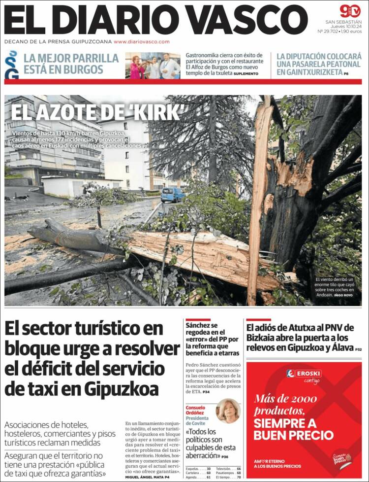 Portada de Diario Vasco (Spain)