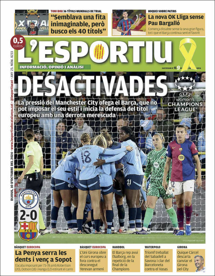 Portada de L'Esportiu (Spain)