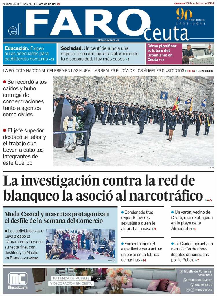 Portada de El Faro de Ceuta (Spain)