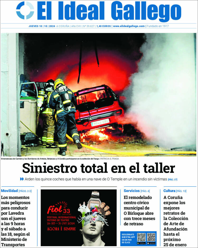 Portada de El Ideal Gallego (Spain)