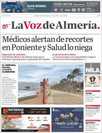 Portada de La Voz de Almería (Spain)