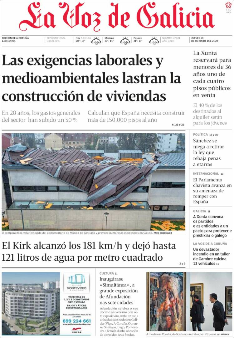 Portada de La Voz de Galicia (Spain)