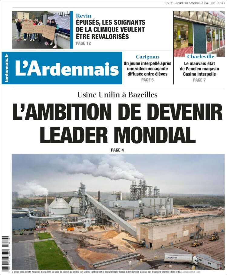 Portada de L'Ardenais (Francia)