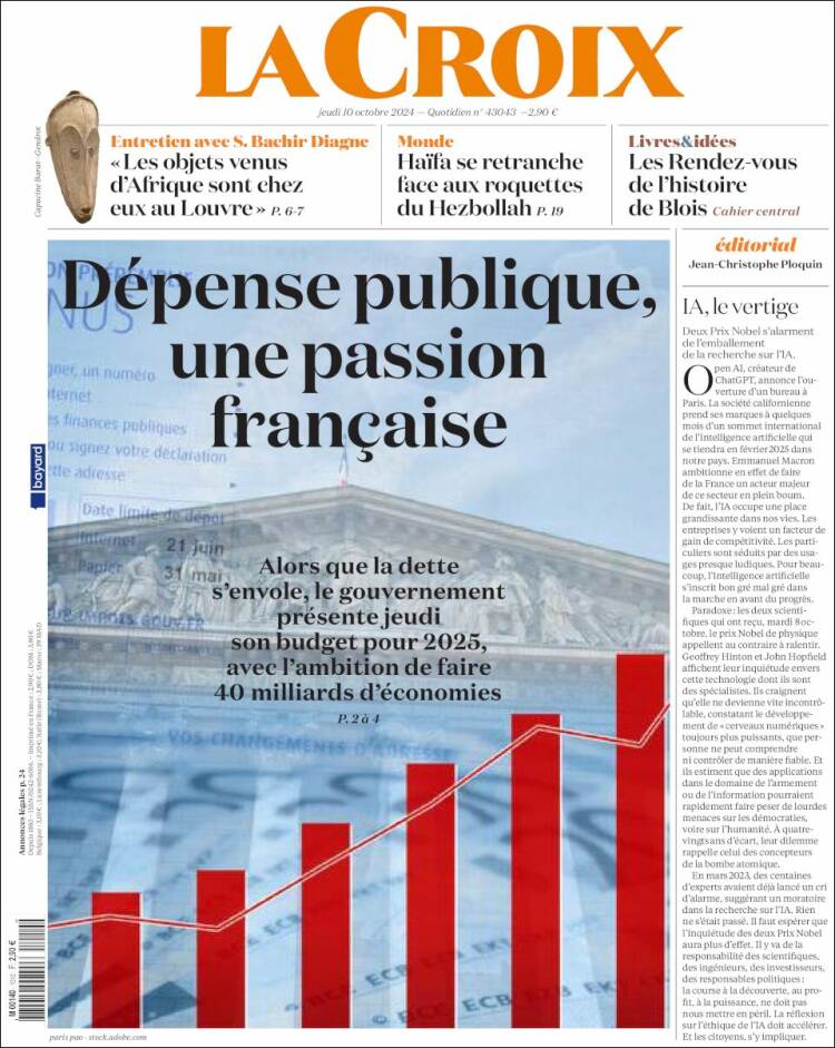 Portada de La Croix (Francia)