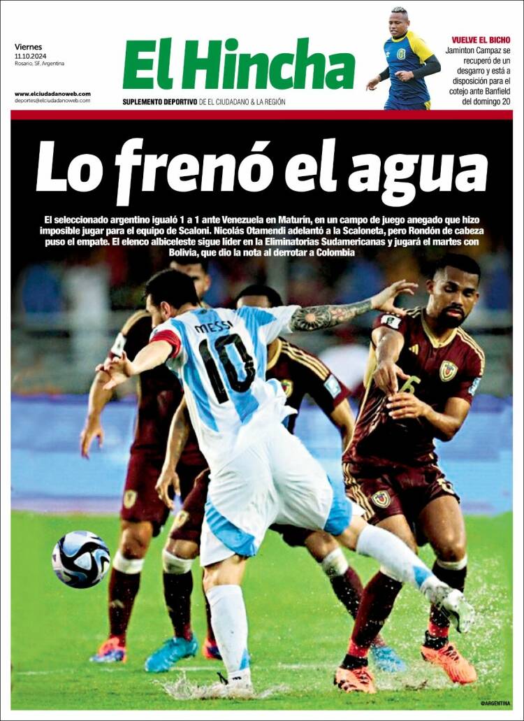 Portada de El Hincha (Argentina)