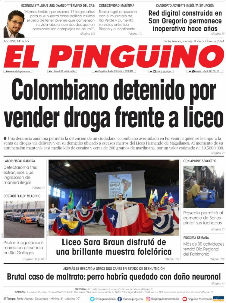 Portada de El Pingüino (Chile)