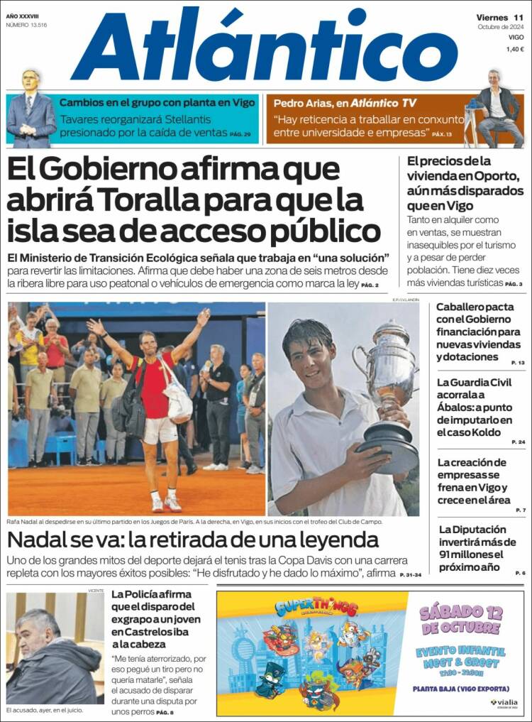 Portada de Atlántico Diario (España)