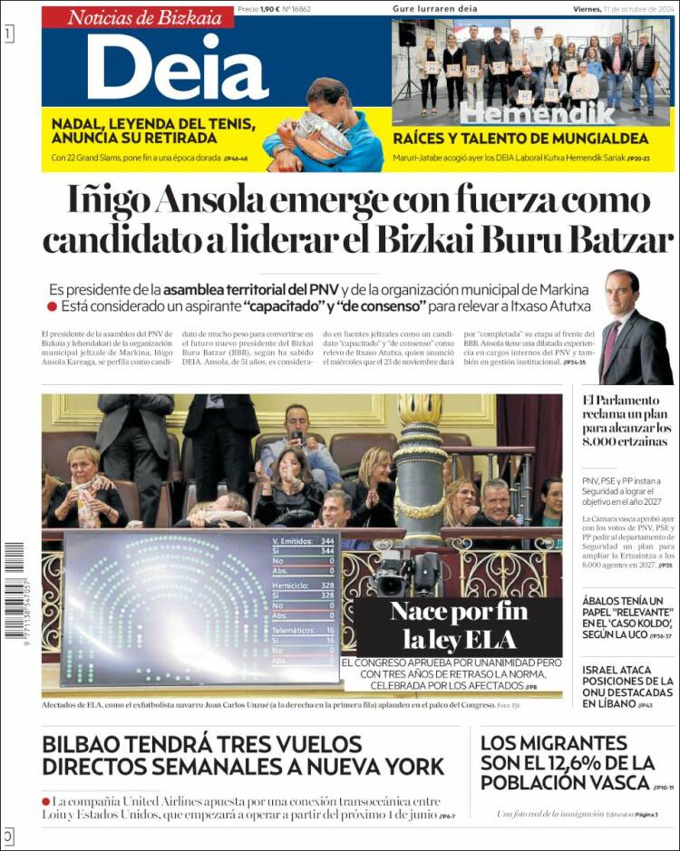 Portada de Deia (España)