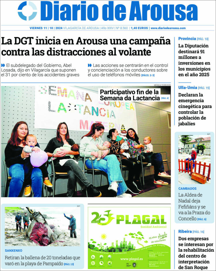 Portada de Diario de Arousa (España)