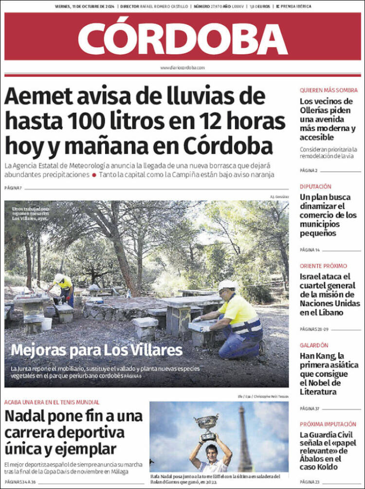 Portada de Diario de Córdoba (España)