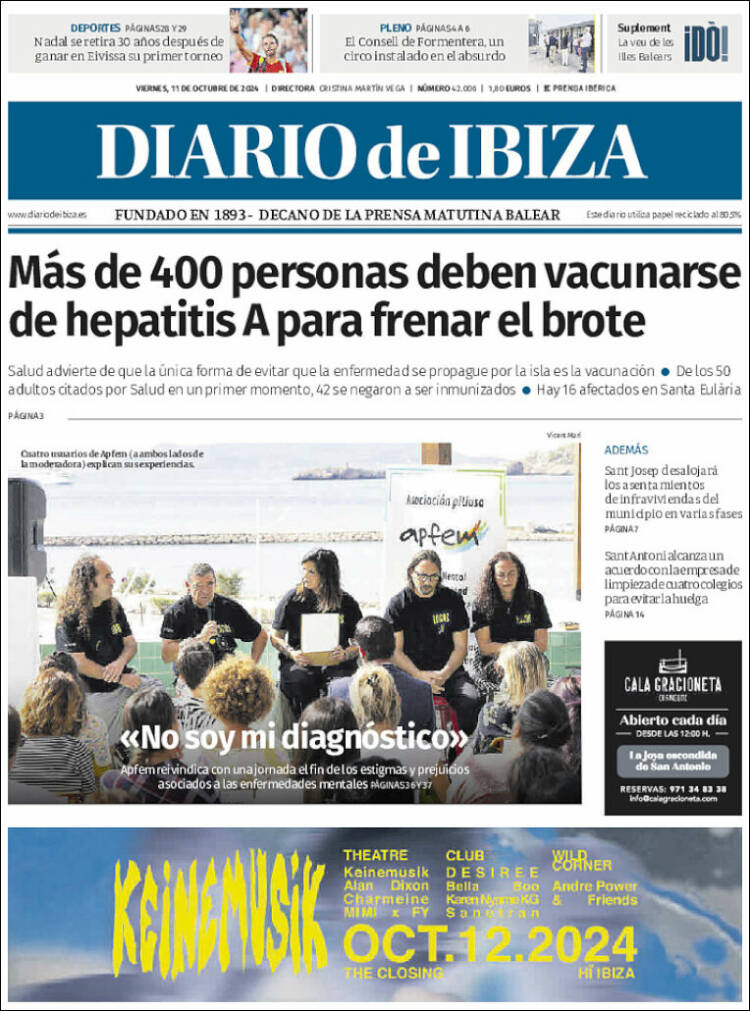 Portada de Diario de Ibiza (España)