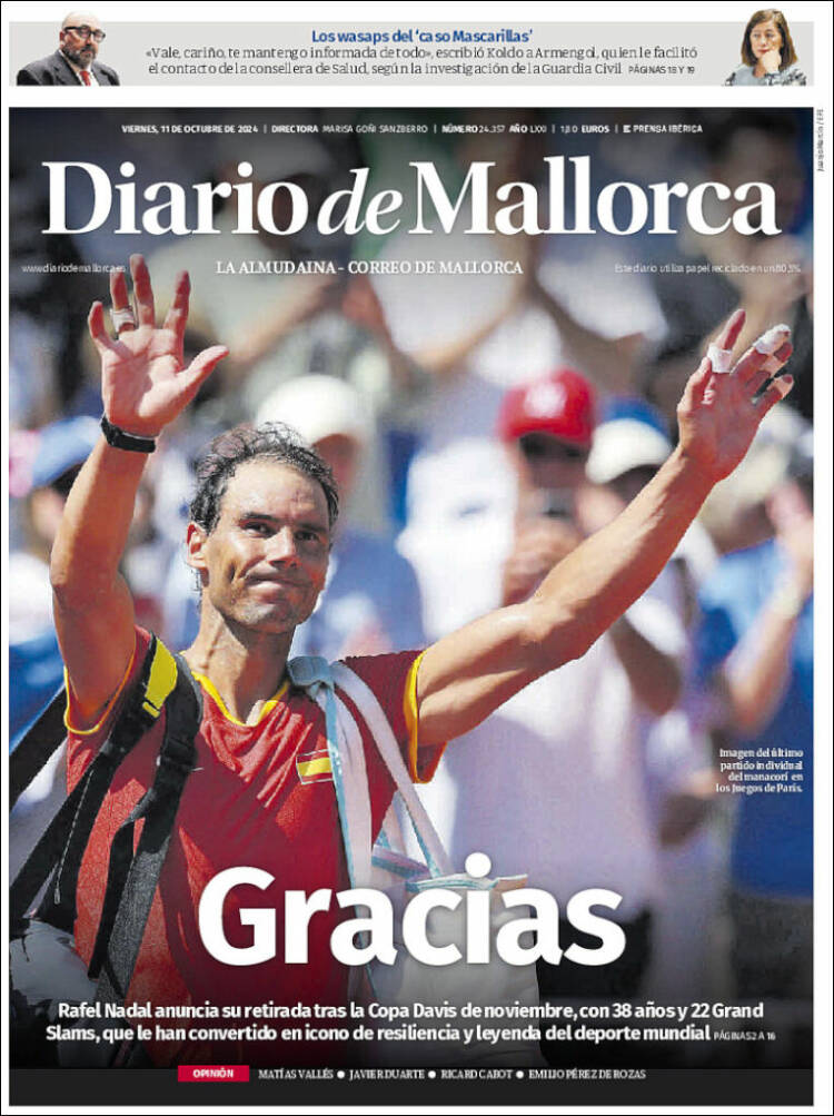 Portada de Diario de Mallorca (España)