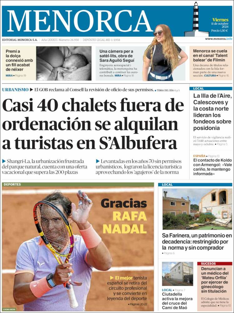 Portada de Menorca - Diario Insular (España)