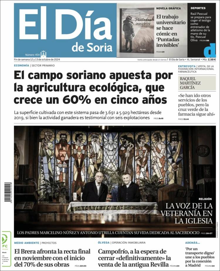 Portada de El Día de Soria (España)