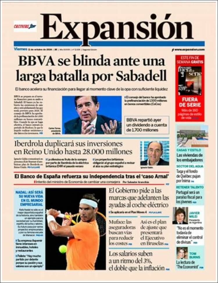Portada de Expansión (Spain)