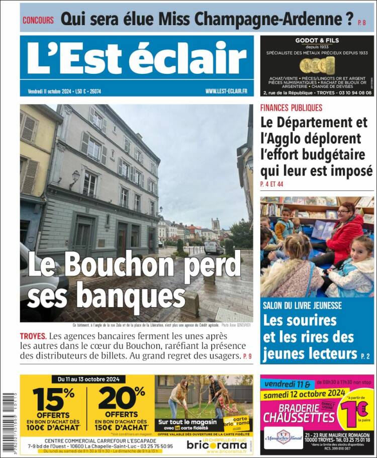 Portada de L'Est Eclair (Francia)