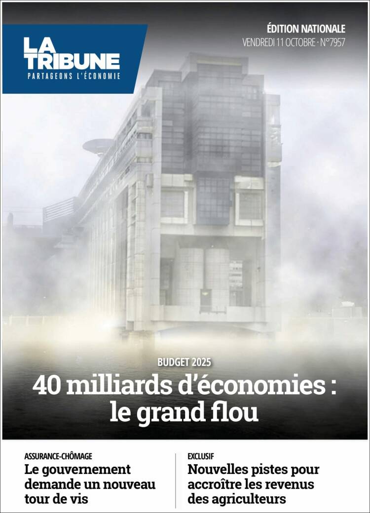 Portada de La Tribune (Francia)