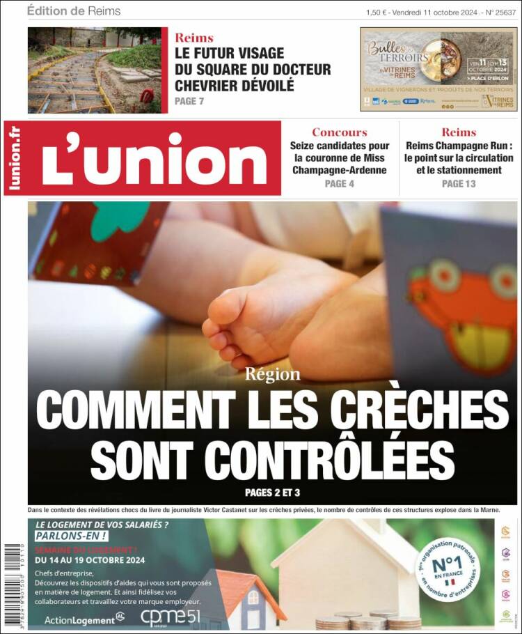 Portada de L'Union (Francia)