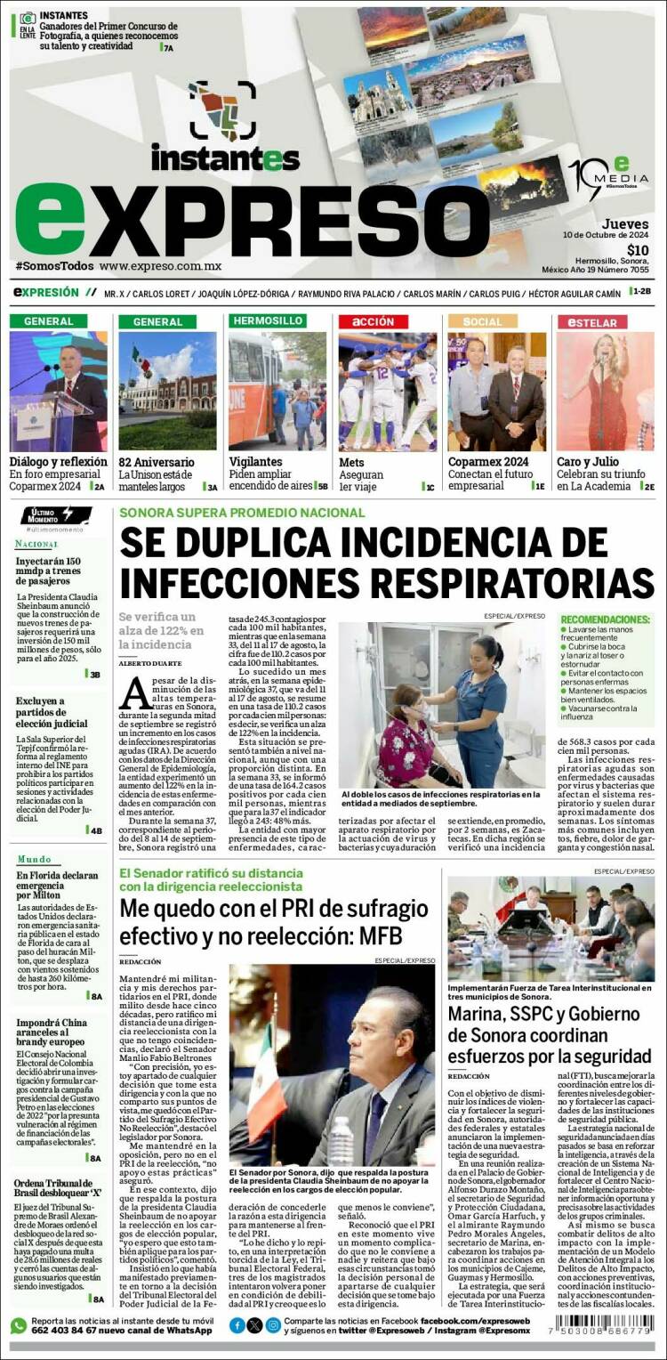 Portada de Expreso (Mexico)