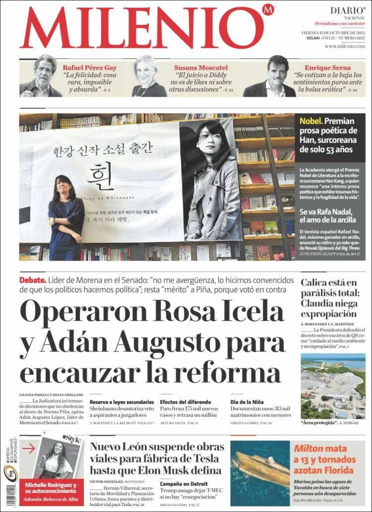 Portada de Milenio (Mexico)