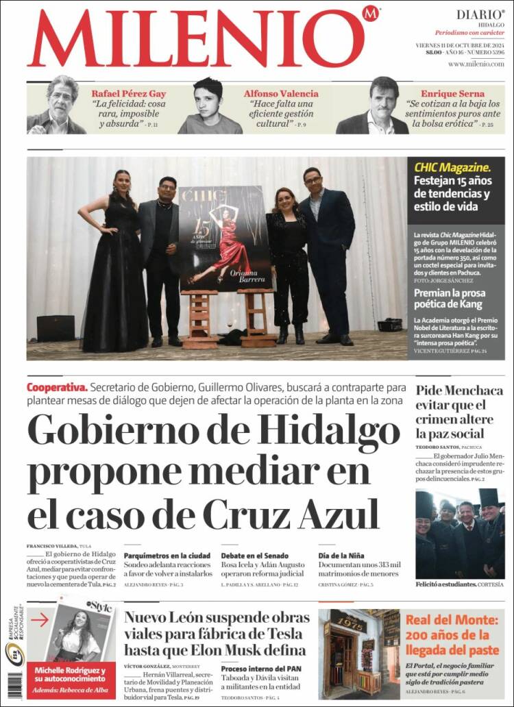 Portada de Milenio de Hidalgo (México)