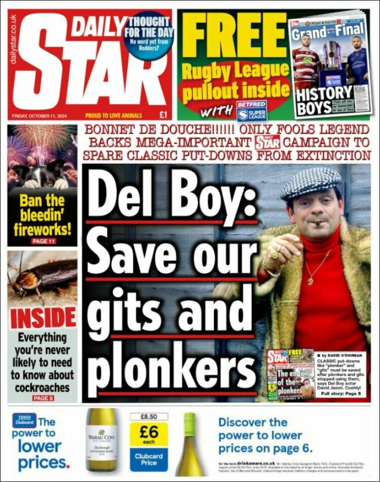 Portada de Daily Star (United Kingdom)