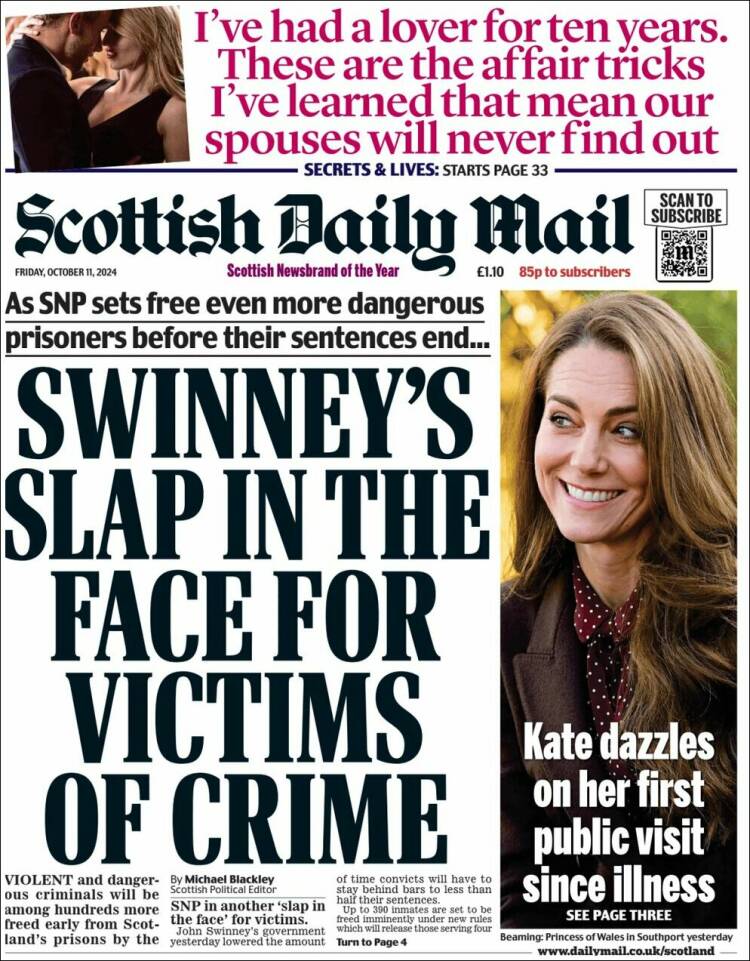 Portada de Scottish Daily Mail (United Kingdom)