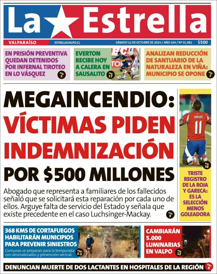 Portada de Estrella de Valparaiso (Chile)