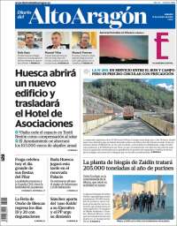 Portada de Diario del AltoAragón (España)