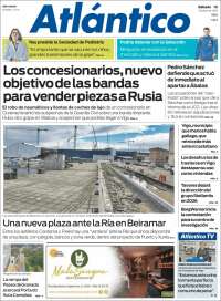 Portada de Atlántico Diario (España)