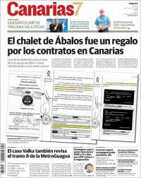 Portada de Canarias 7 (España)