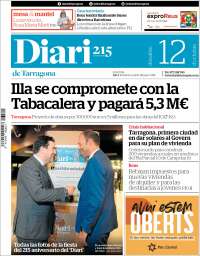 Portada de Diari de Tarragona (España)