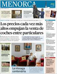 Portada de Menorca - Diario Insular (España)