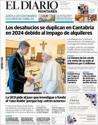 Portada de El Diario Montañés (España)