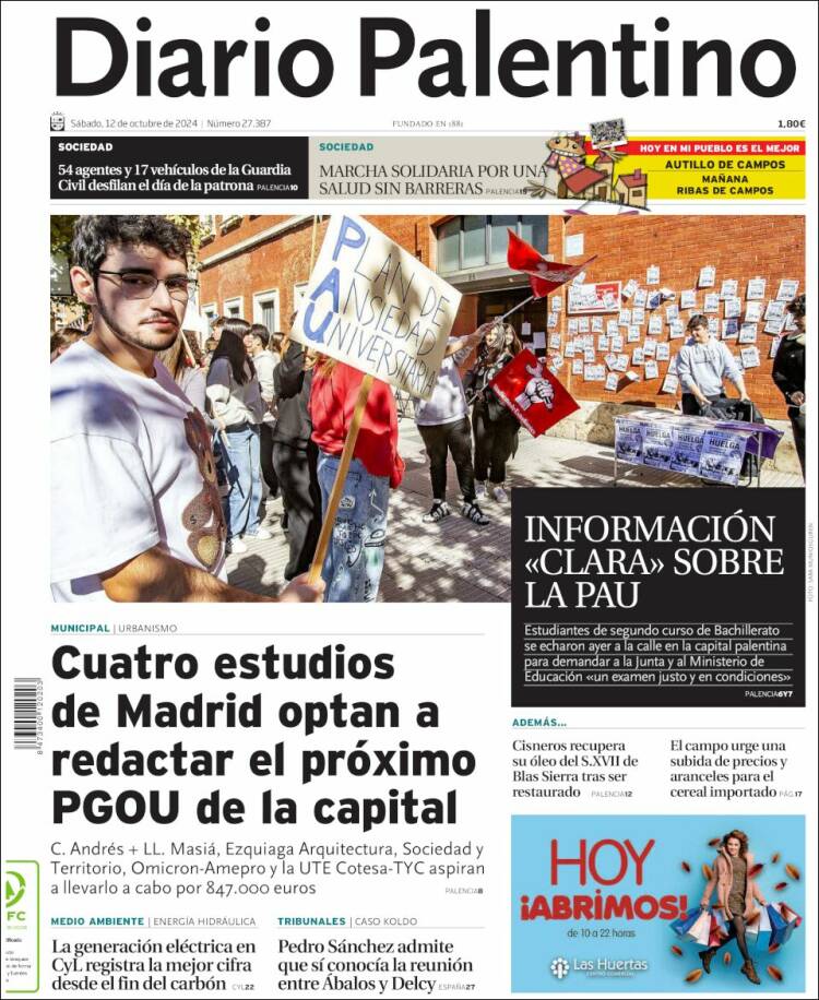 Portada de Diario Palentino (España)