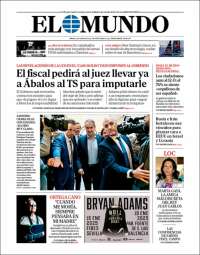 Portada de El Mundo (España)