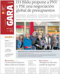 Portada de Gara (España)