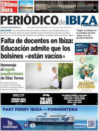 Portada de Periódico de Ibiza (España)