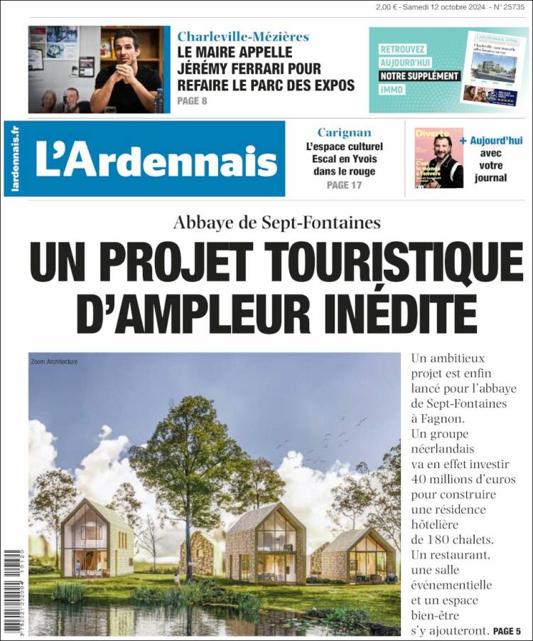 Portada de L'Ardenais (Francia)