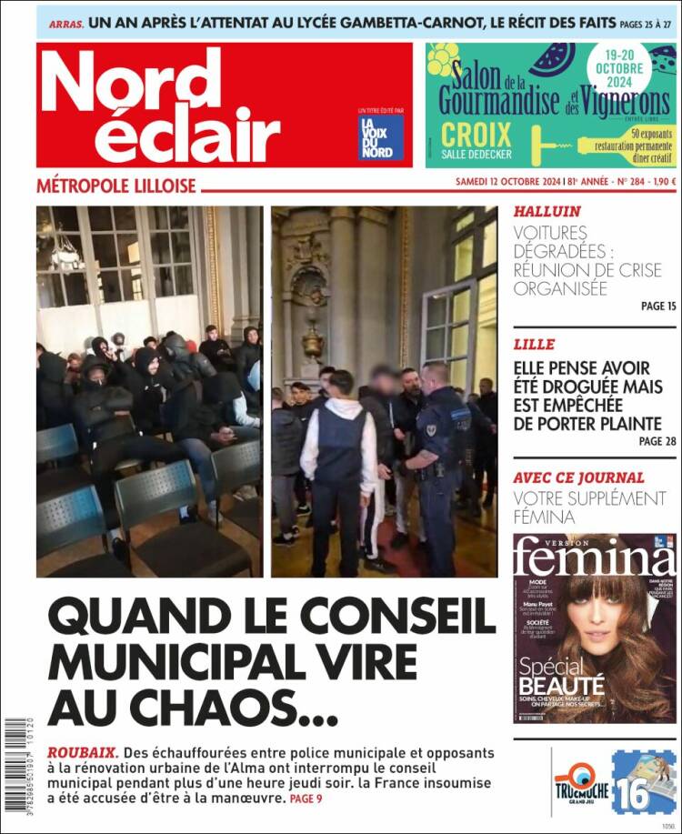 Portada de Nord Éclair (Francia)