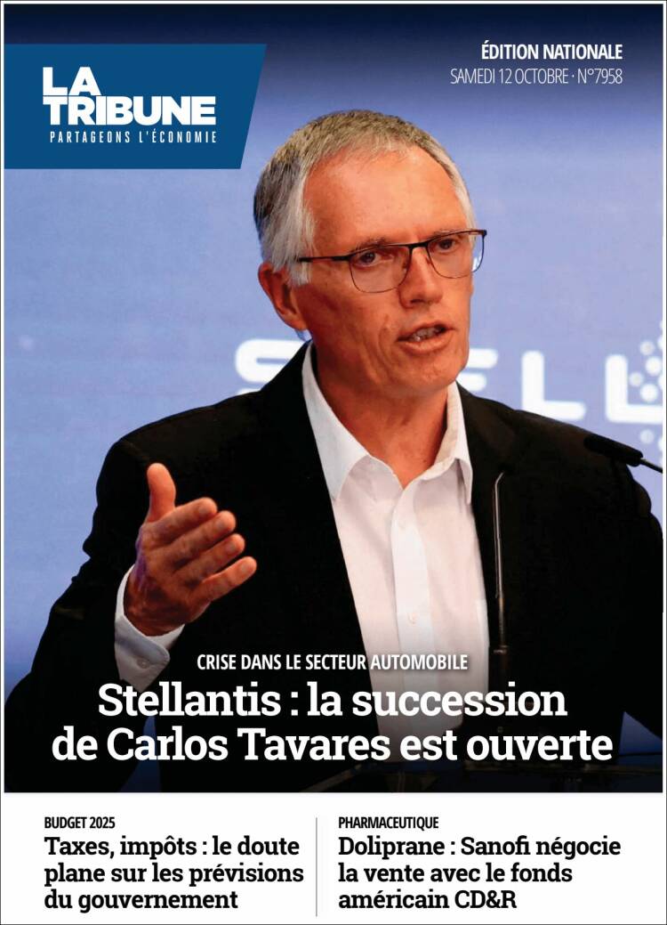 Portada de La Tribune (Francia)
