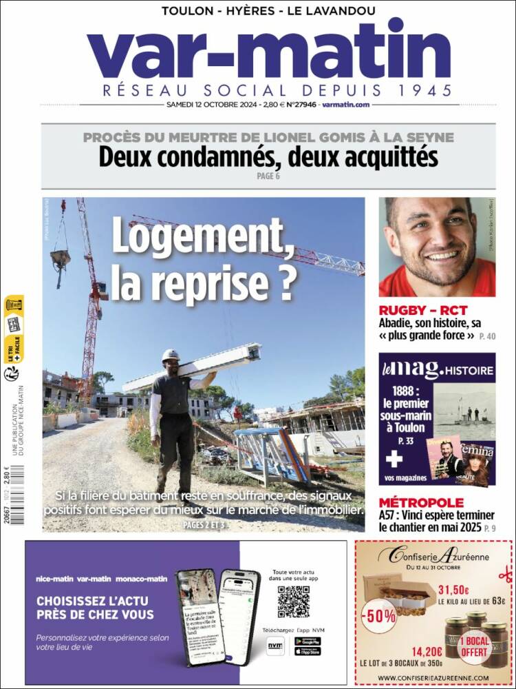 Portada de Var-Matin (Francia)