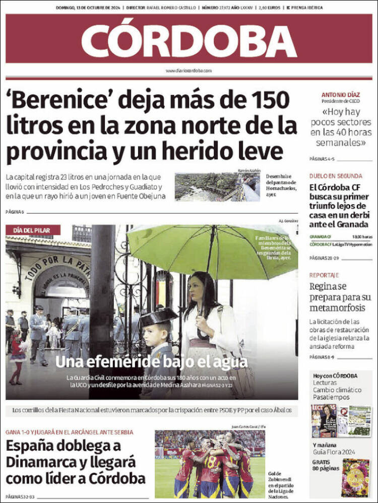 Portada de Diario de Córdoba (España)