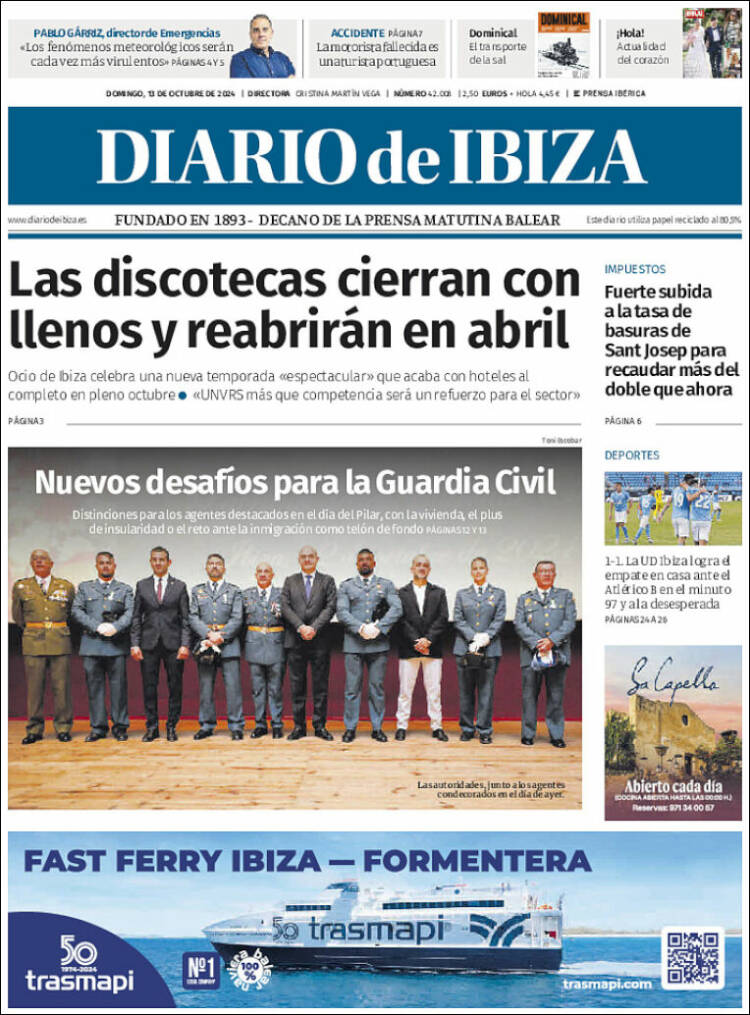 Portada de Diario de Ibiza (España)