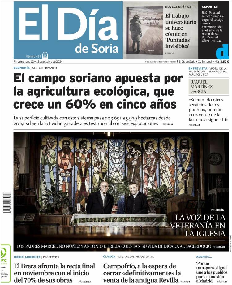 Portada de El Día de Soria (España)